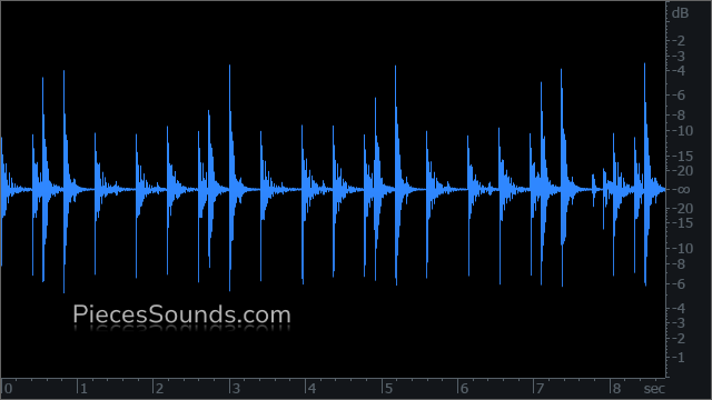 Kick and Snare +Ghost Notes 110 BPM 4/4