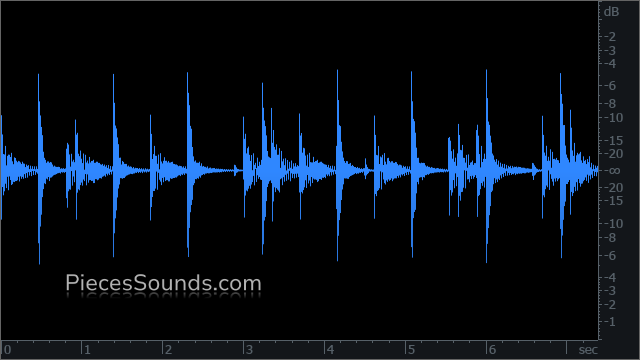 Kick and Snare +Ghost Notes 130 BPM 4/4